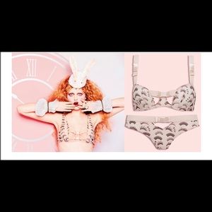 NWT Chantal Thomass Bra + Panty 32b / XS